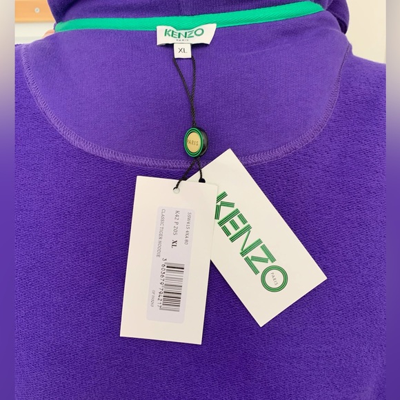 Kenzo Men’s Purple Tiger Hoodie - Picture 6 of 6
